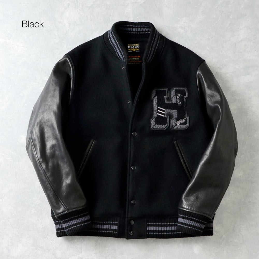 SKOOKUM X HEATH（スクーカム x ヒース） 別注 レザー スタジアムジャンパー