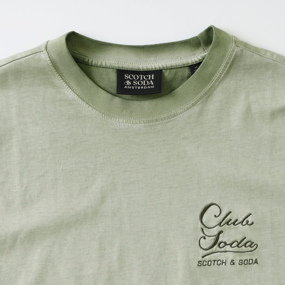 【SCOTCH&SODA】RELAX FIT TEE リラックスフィット ロゴ刺繍Tシャツ