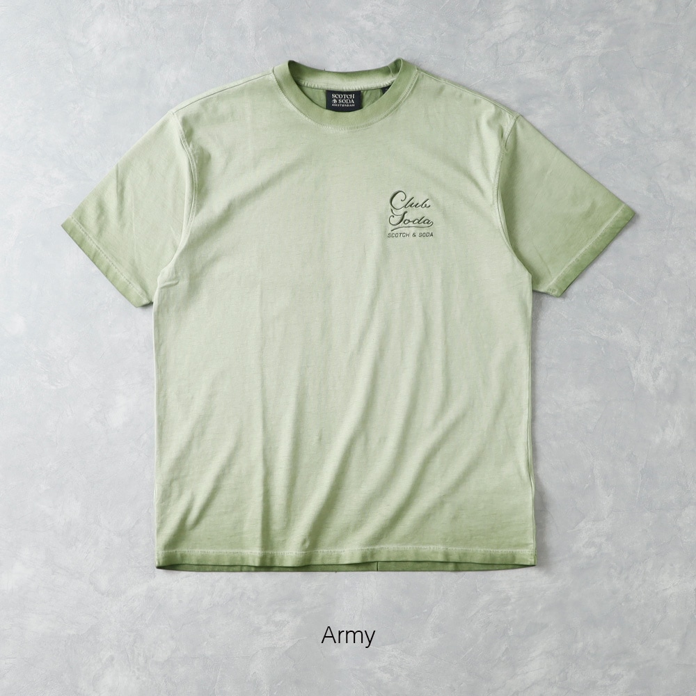 【SCOTCH&SODA】RELAX FIT TEE リラックスフィット ロゴ刺繍Tシャツ