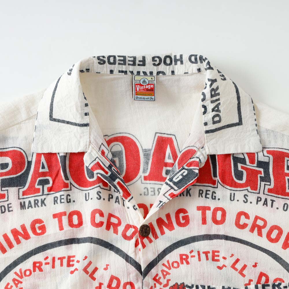 【IMPORT】AMERICAN FEED SACK SHIRT アメリカンフィードサックシャツ