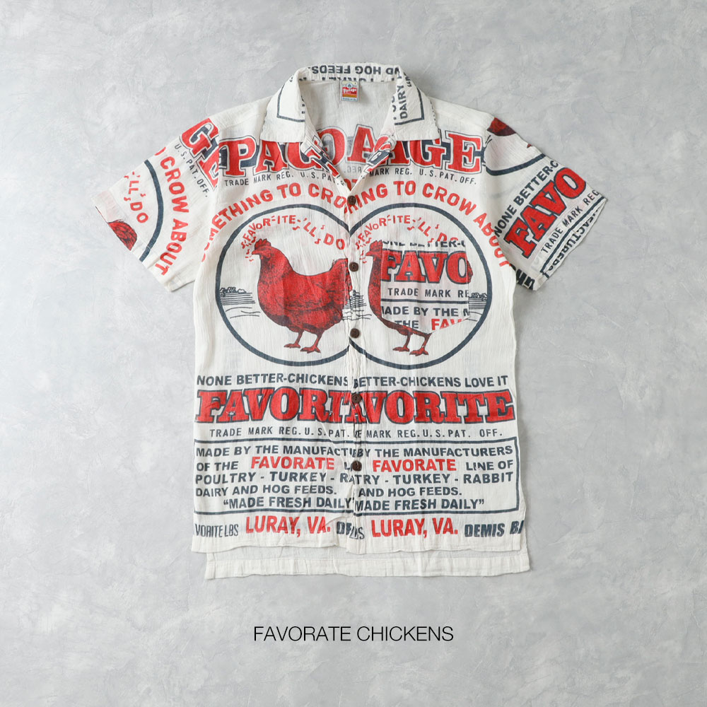 【IMPORT】AMERICAN FEED SACK SHIRT アメリカンフィードサックシャツ