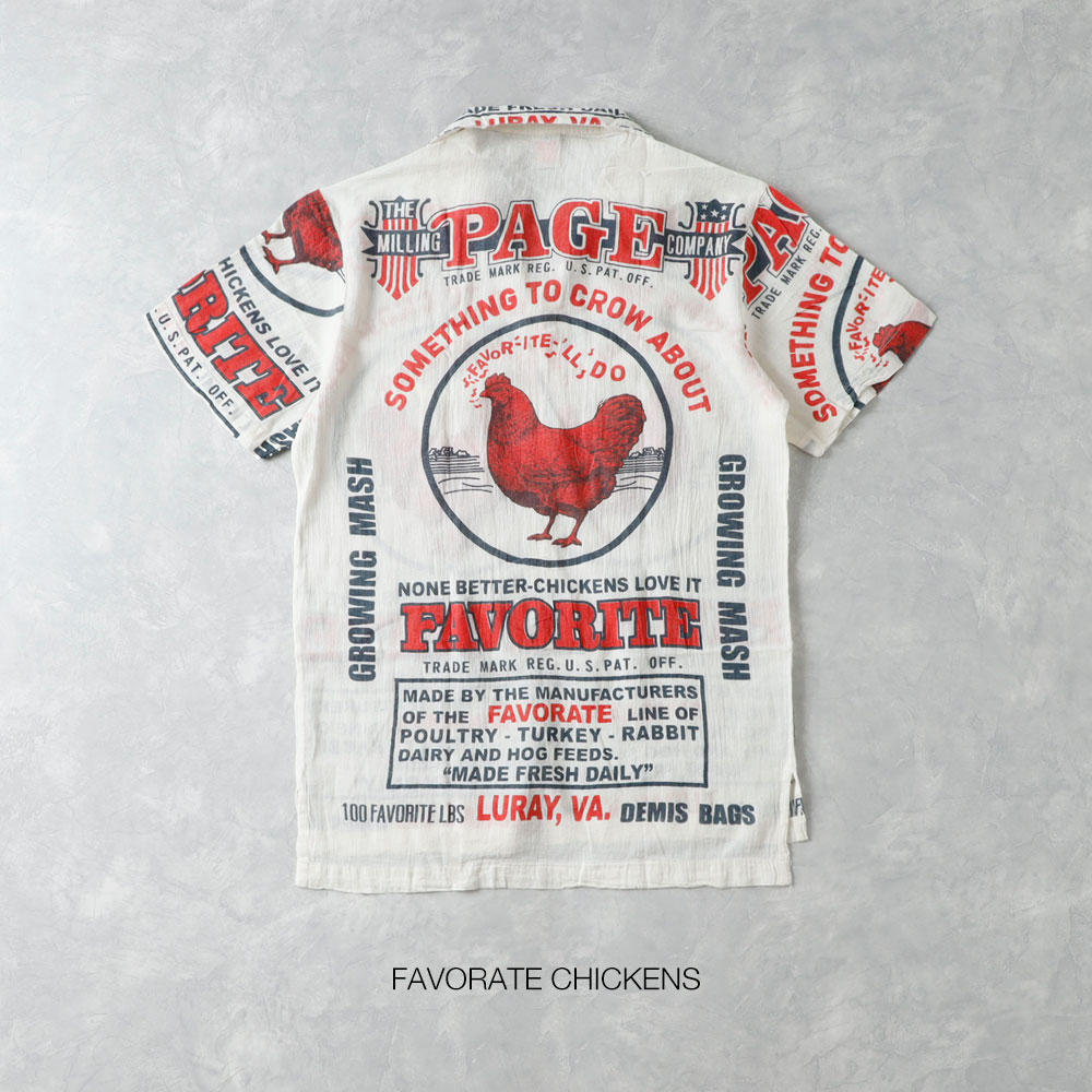 【IMPORT】AMERICAN FEED SACK SHIRT アメリカンフィードサックシャツ