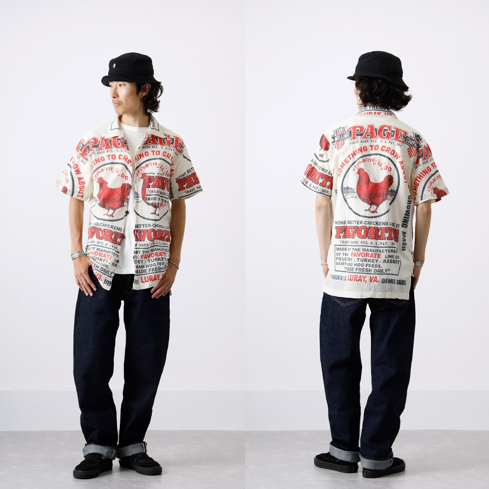 【IMPORT】AMERICAN FEED SACK SHIRT アメリカンフィードサックシャツ