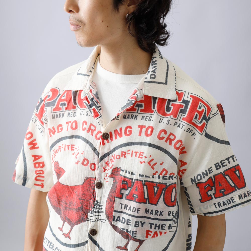 【IMPORT】AMERICAN FEED SACK SHIRT アメリカンフィードサックシャツ