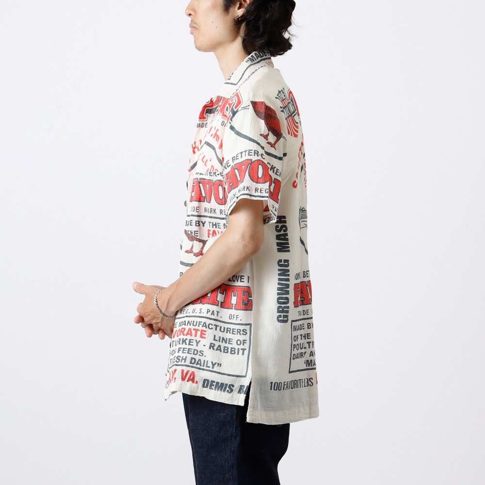 【IMPORT】AMERICAN FEED SACK SHIRT アメリカンフィードサックシャツ