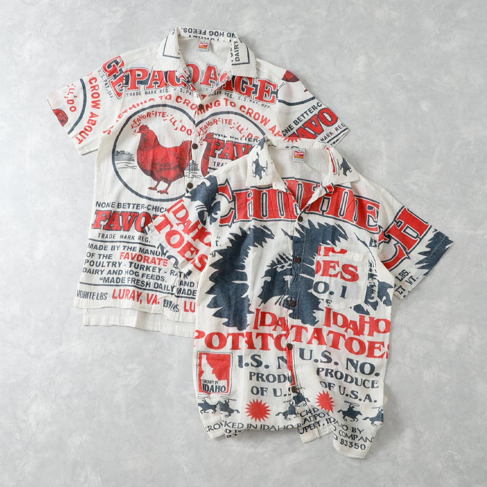 【IMPORT】AMERICAN FEED SACK SHIRT アメリカンフィードサックシャツ