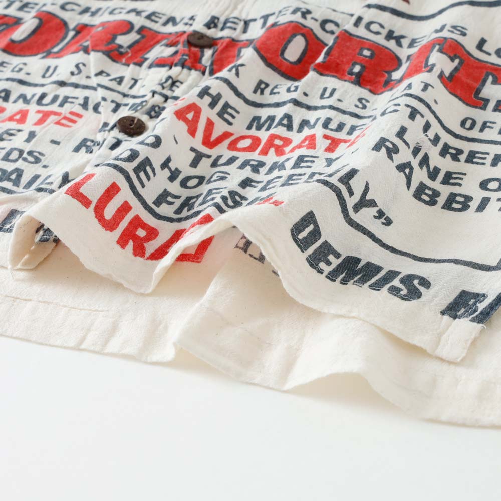 【IMPORT】AMERICAN FEED SACK SHIRT アメリカンフィードサックシャツ