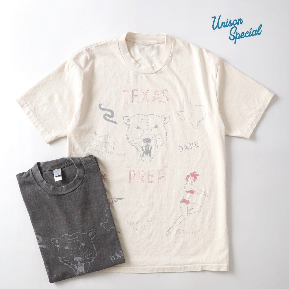 Unison Special(ユニゾンスペシャル)GIANT Tube PG Print S/S TEE(TEXAS)