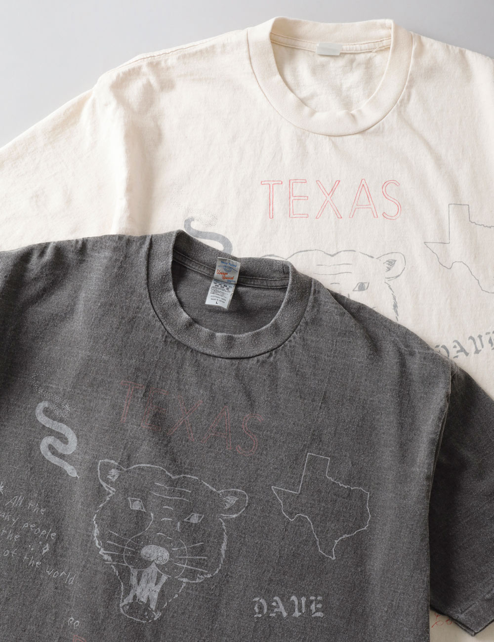 Unison Special(ユニゾンスペシャル)GIANT Tube PG Print S/S TEE(TEXAS)