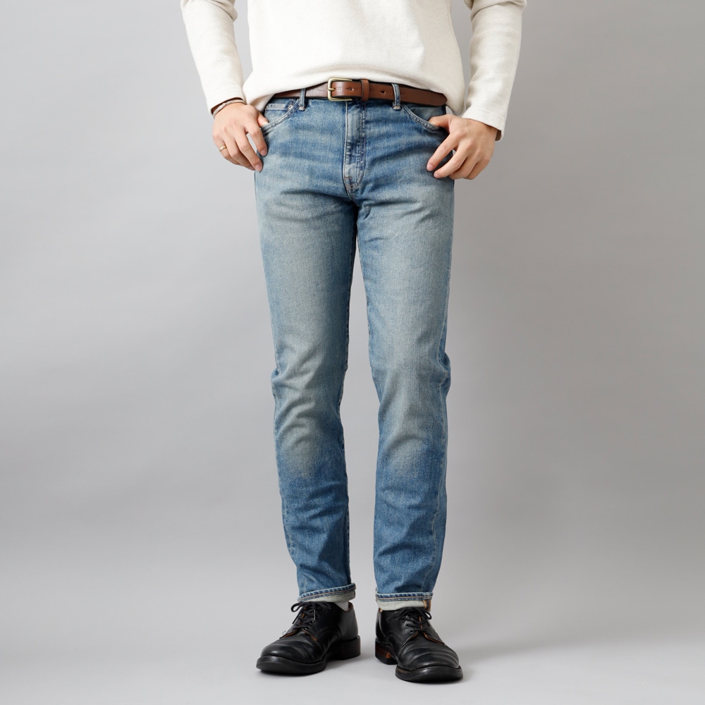 20%OFF【横濱デニム】STRETCH TAPERED JEANSストレッチテーパードジーンズ