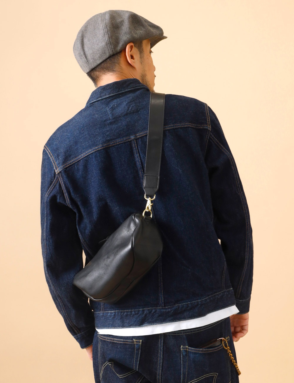 Butler Verner Sails|OILED COWHIDE SHOULDER BAG “Himeji Leather