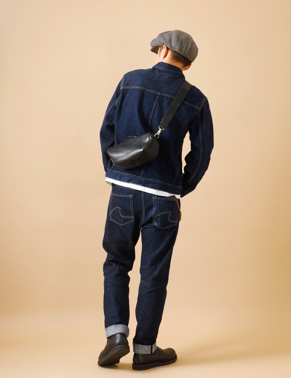 Butler Verner Sails|OILED COWHIDE SHOULDER BAG “Himeji Leather