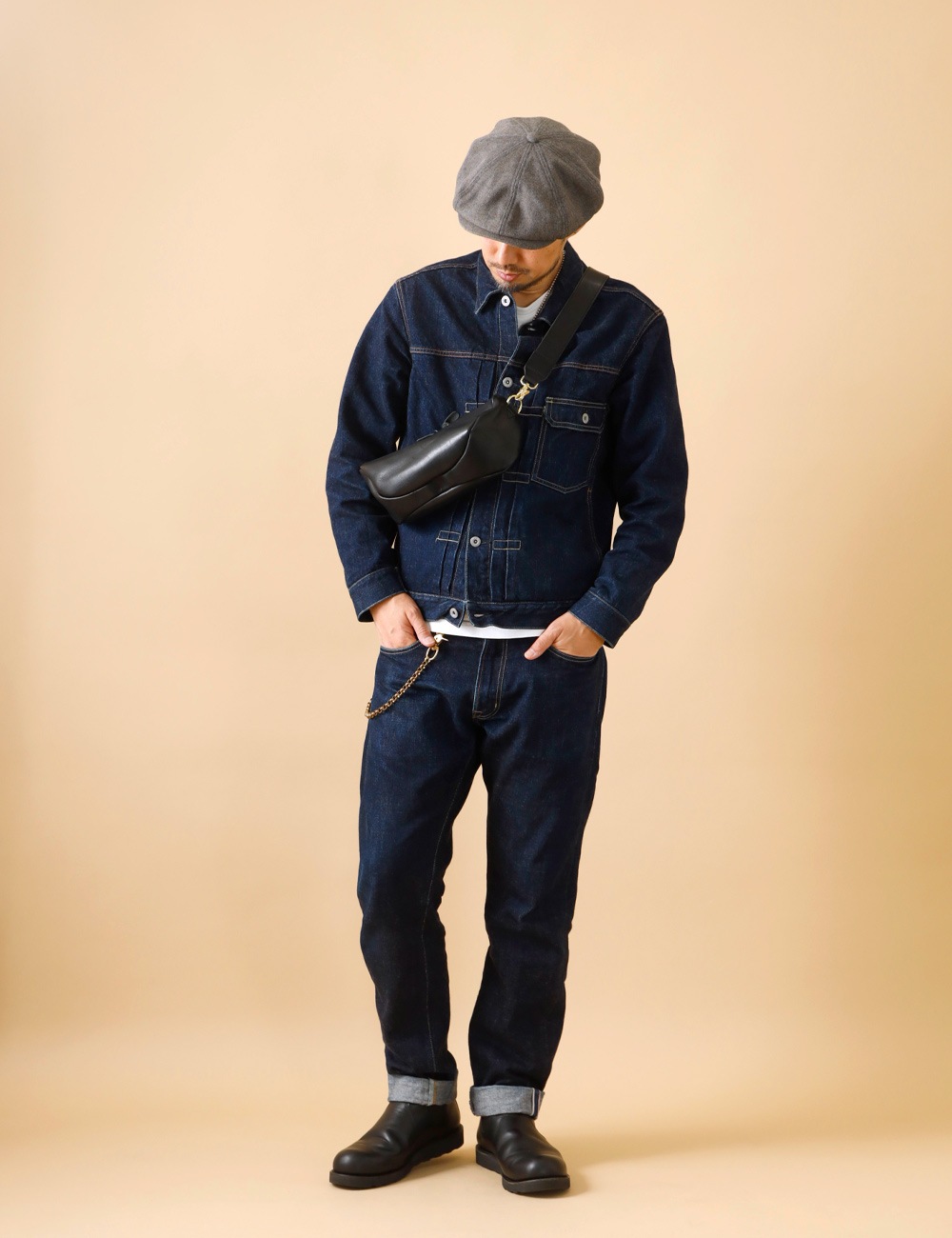 Butler Verner Sails|OILED COWHIDE SHOULDER BAG “Himeji Leather