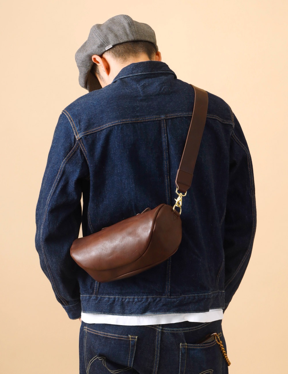 Butler Verner Sails|OILED COWHIDE SHOULDER BAG “Himeji Leather