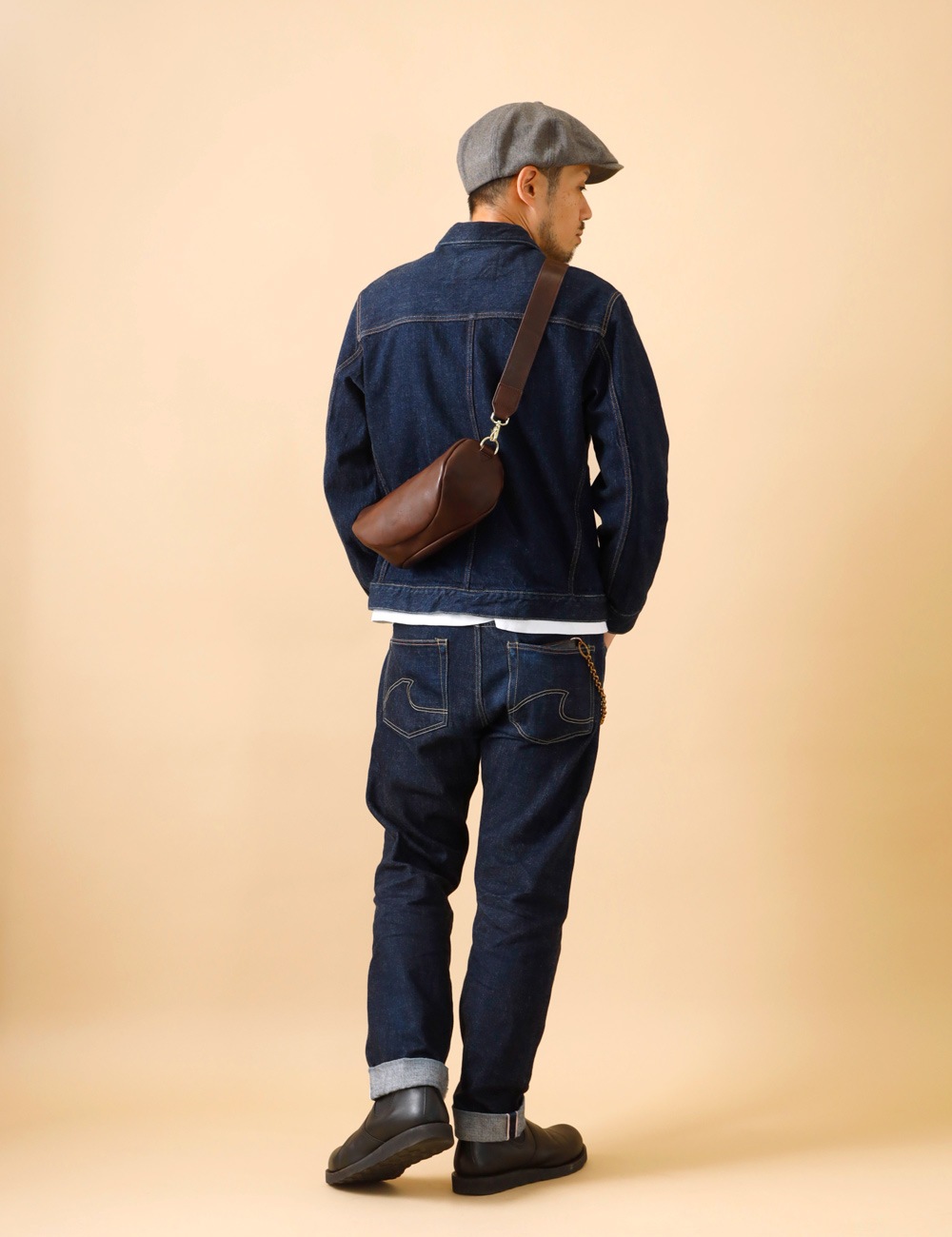 Butler Verner Sails|OILED COWHIDE SHOULDER BAG “Himeji Leather