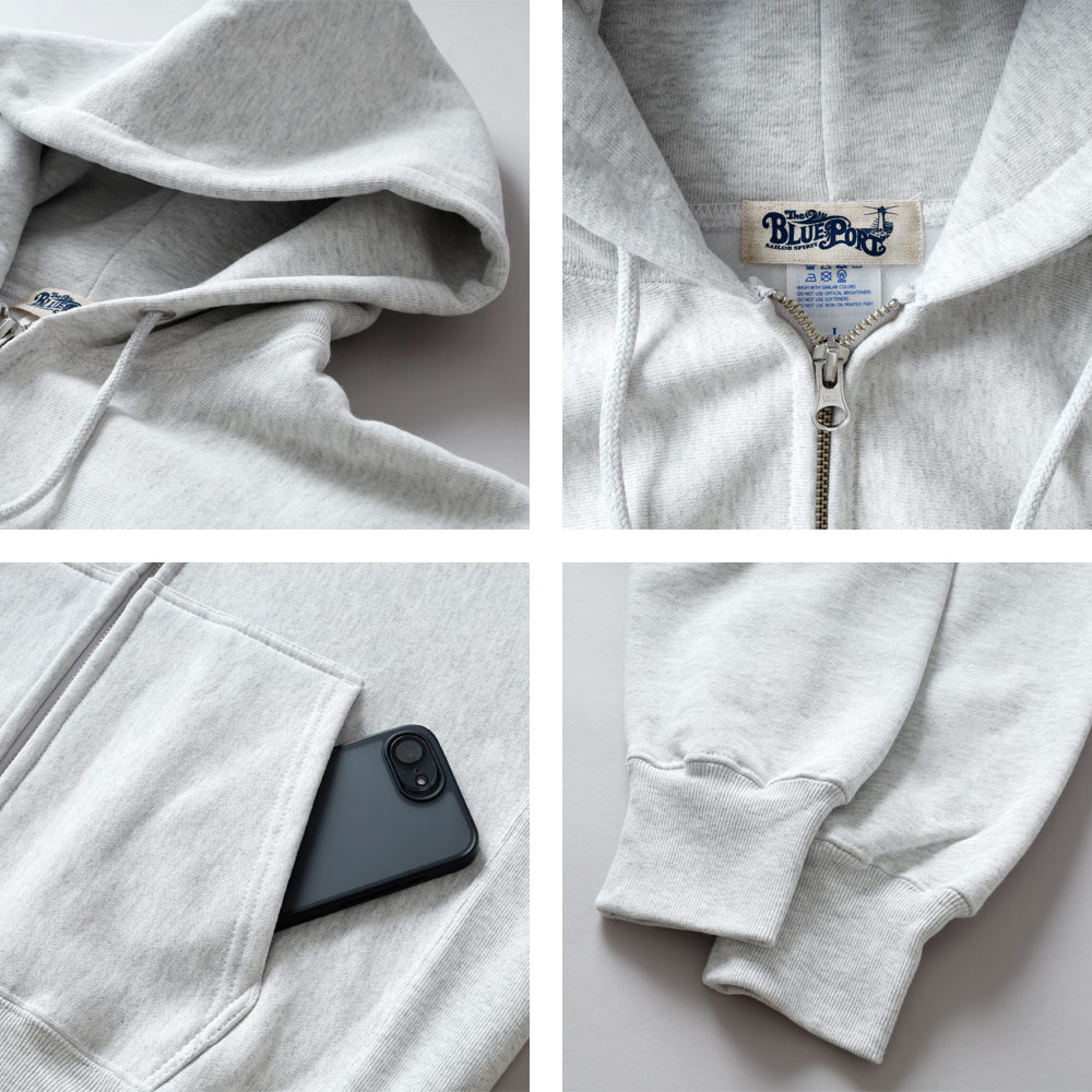 BLUEPORT(ブルーポート)オリジナルヘビーウェイトジップパーカー