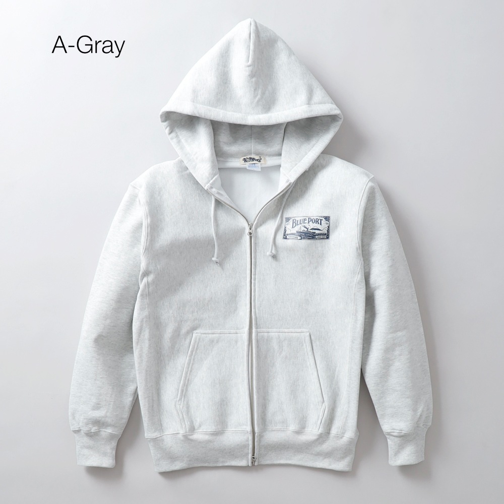 BLUEPORT(ブルーポート)オリジナルヘビーウェイトジップパーカー