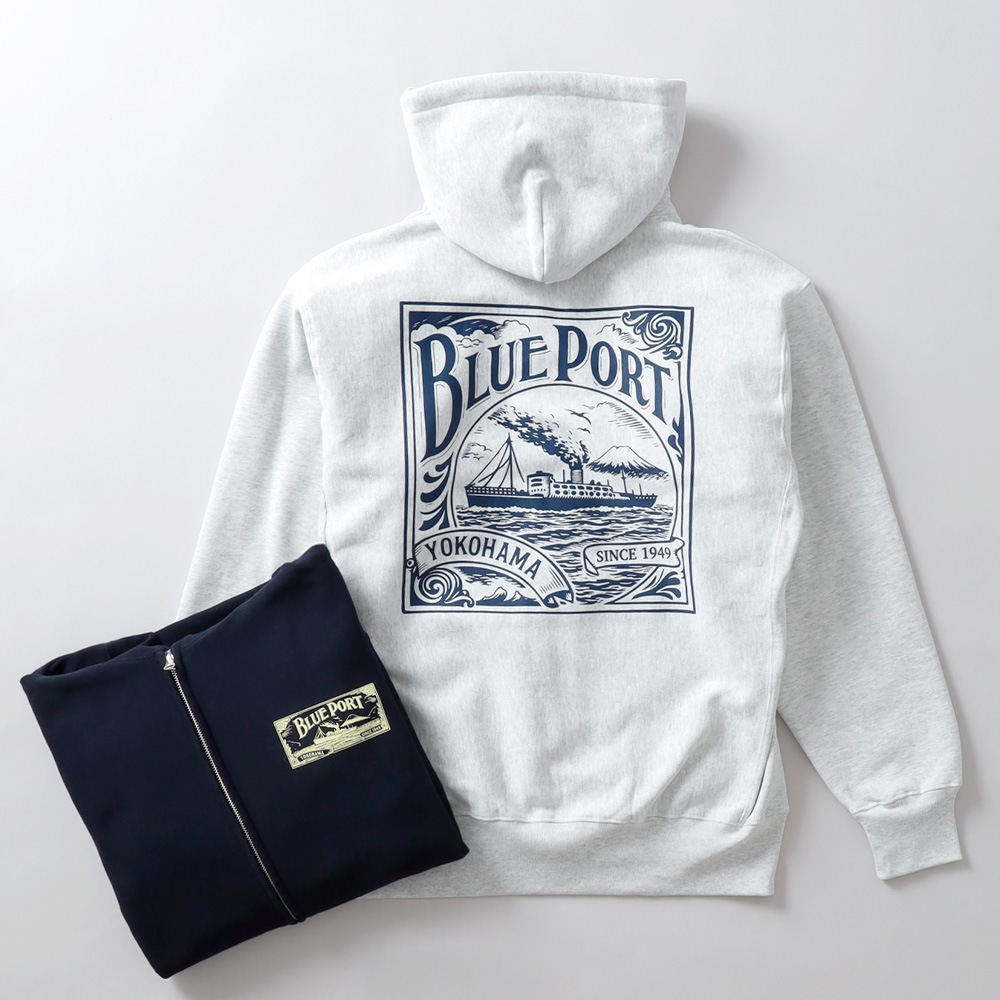 BLUEPORT(ブルーポート)オリジナルヘビーウェイトジップパーカー
