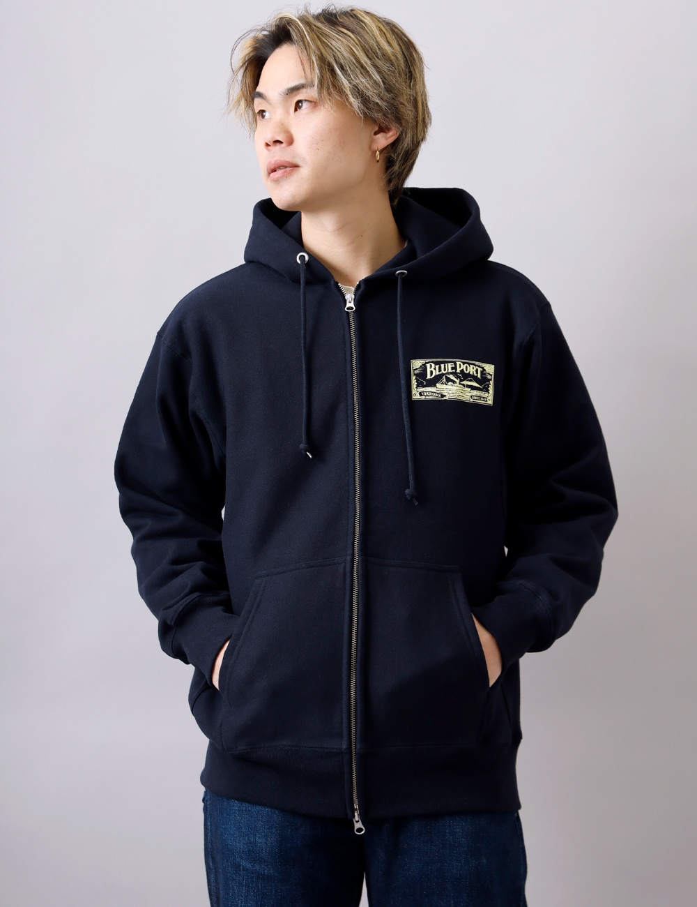 BLUEPORT(ブルーポート)オリジナルヘビーウェイトジップパーカー
