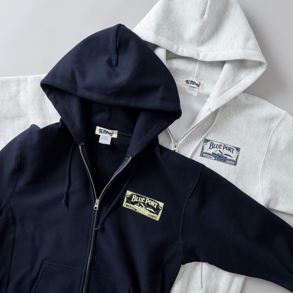 BLUEPORT(ブルーポート)オリジナルヘビーウェイトジップパーカー