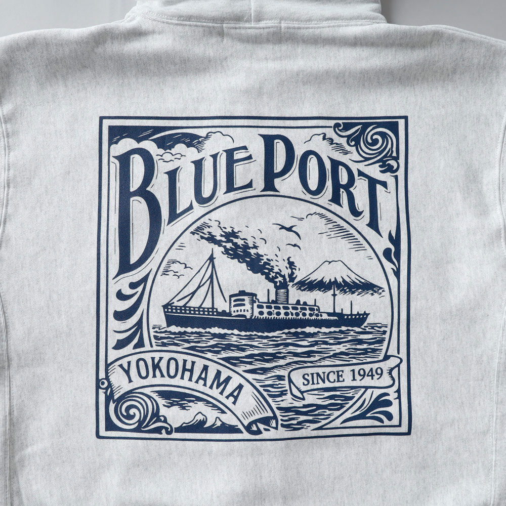 BLUEPORT(ブルーポート)オリジナルヘビーウェイトジップパーカー