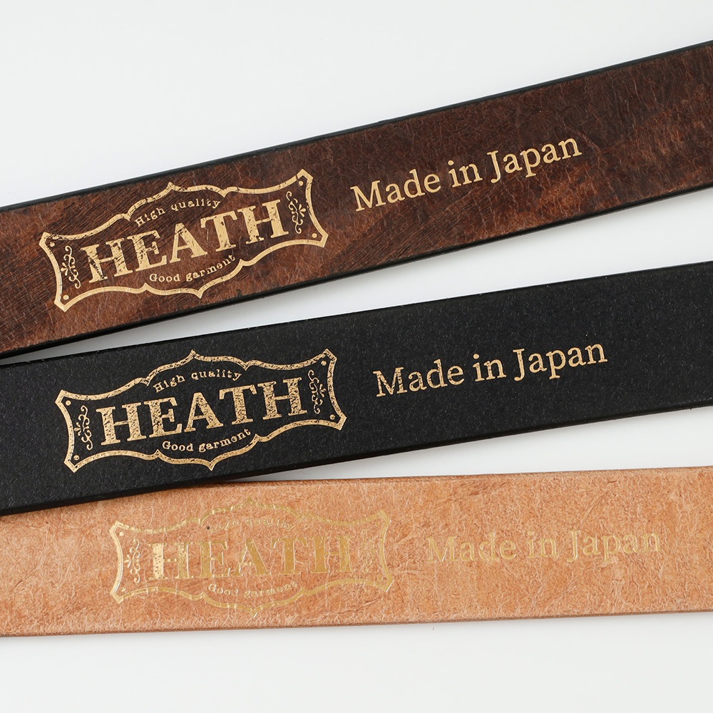 【HEATH】40mm BENZ LEATHER SEMI WIDE BELT べンズレザー セミワイドベルト