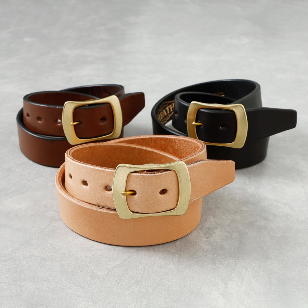【HEATH】40mm BENZ LEATHER SEMI WIDE BELT べンズレザー セミワイドベルト