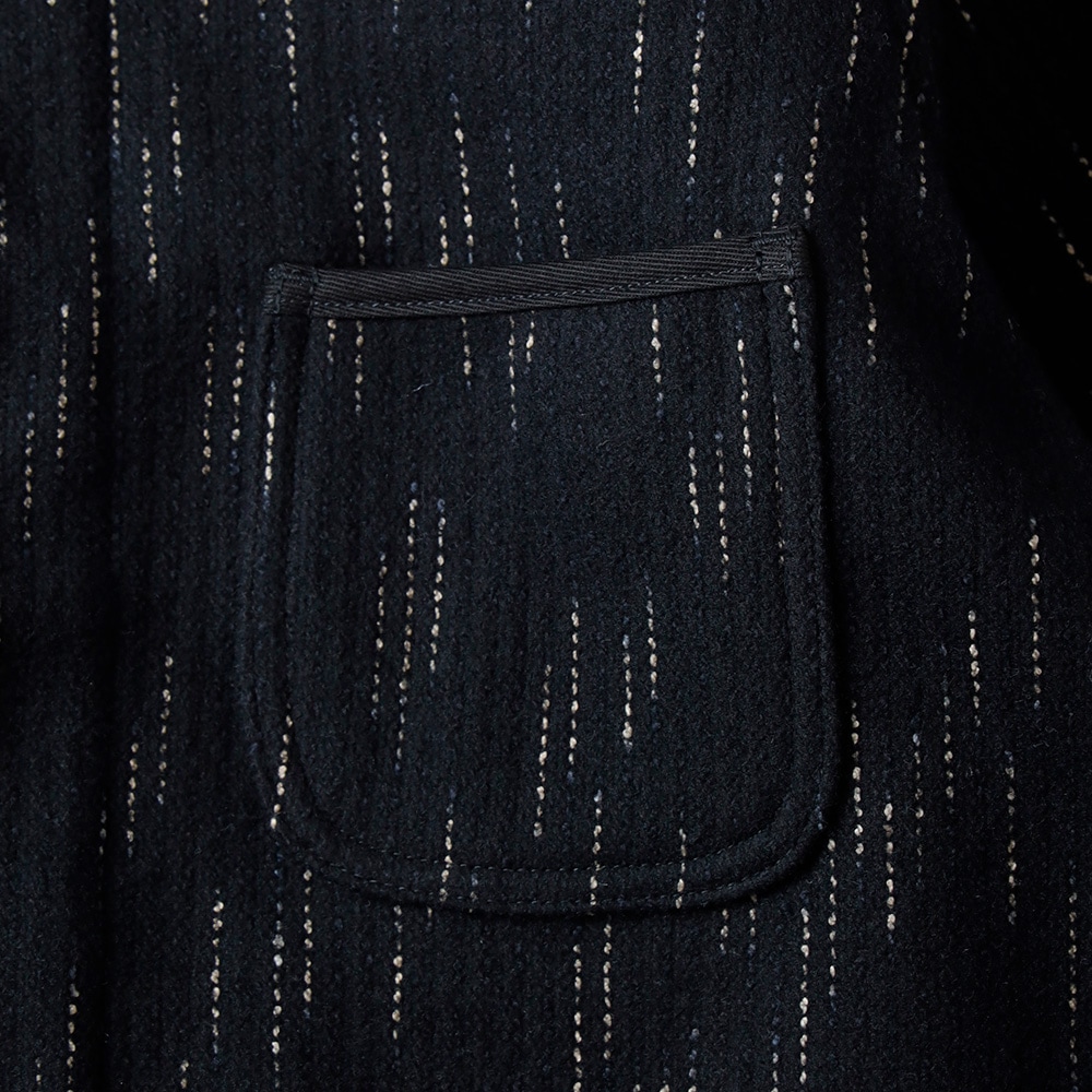 【10%OFF!ファミリーセール!】STUDIO D’ARTISAN(ステュディオ・ダ・ルチザン)絣染ビーチクロスジャケット 4616