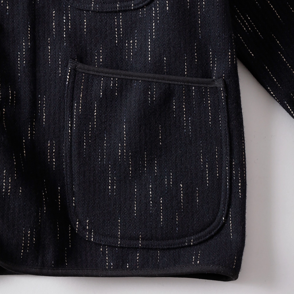 【10%OFF!ファミリーセール!】STUDIO D’ARTISAN(ステュディオ・ダ・ルチザン)絣染ビーチクロスジャケット 4616