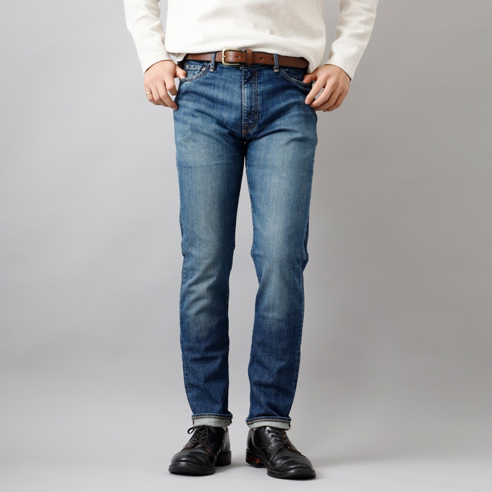 20%OFF【横濱デニム】STRETCH TAPERED JEANSストレッチテーパードジーンズ