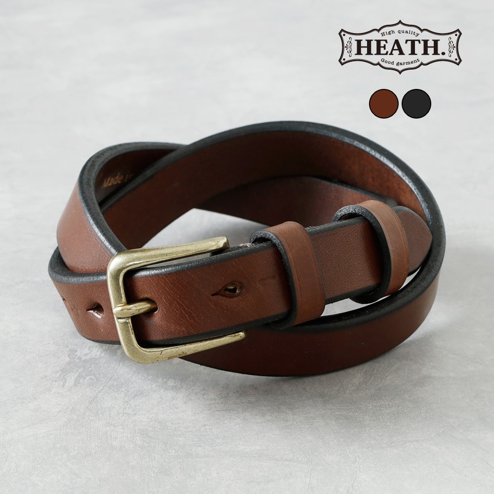 【HEATH】27mm BENZ LEATHER NARROW BELT べンズレザー ナローベルト