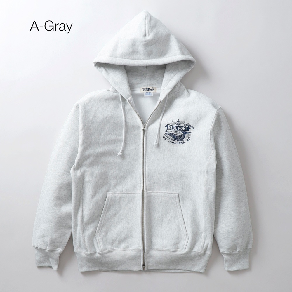 BLUEPORT（ブルーポート）オリジナルヘビーウェイトジップパーカー 