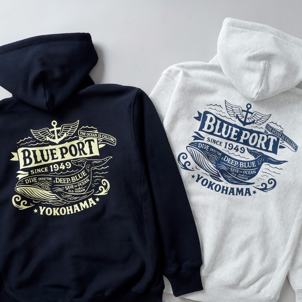 BLUEPORT（ブルーポート）オリジナルヘビーウェイトジップパーカー 