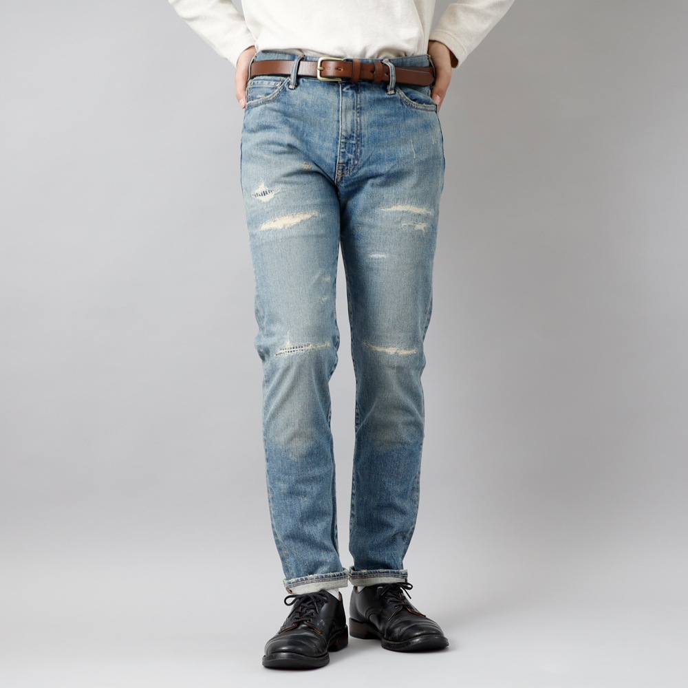 20%OFF【横濱デニム】STRETCH TAPERED JEANSストレッチテーパードジーンズ