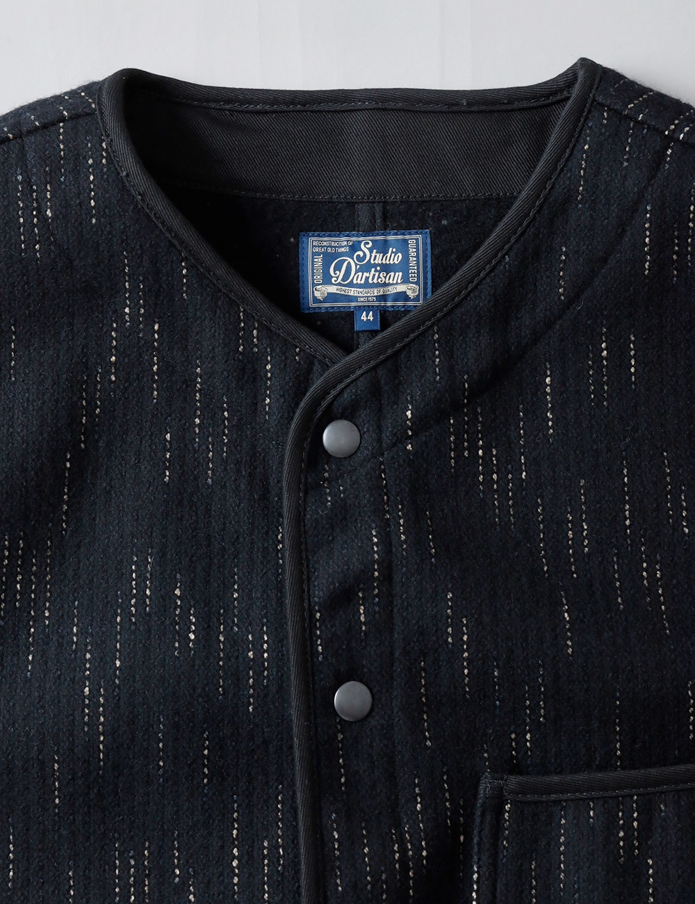 STUDIO D’ARTISAN（ステュディオ・ダ・ルチザン）絣染ビーチクロスベスト 4617