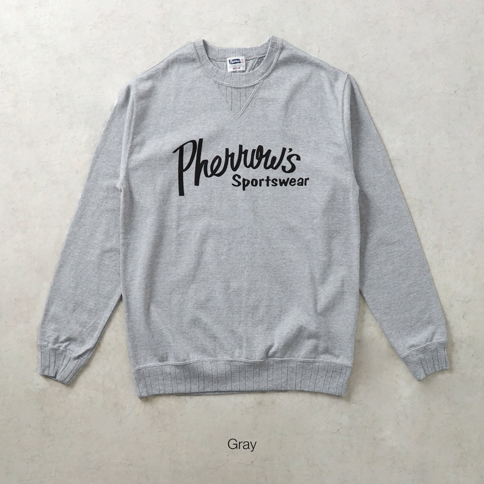 <10%OFF!ファミリーSALE!>◆【HEATH x Pherrow's】FLYING WHEEL COLLABO GUSSET L/Sフライングホイール 別注ガゼットロンT