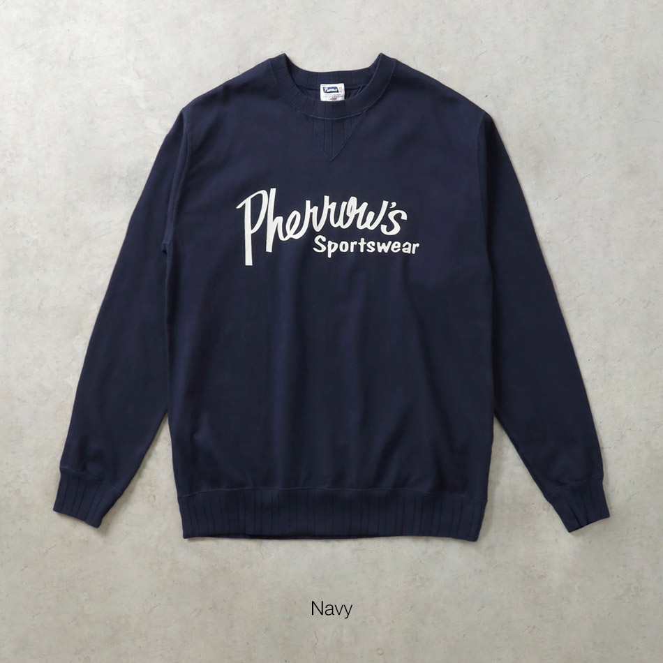 <10%OFF!ファミリーSALE!>◆【HEATH x Pherrow's】FLYING WHEEL COLLABO GUSSET L/Sフライングホイール 別注ガゼットロンT