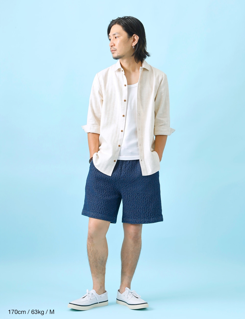 対象アイテム2点お買い上げで10%・3点お買い上げで20%OFF！ BLUE PORT｜変わり織りデニム 