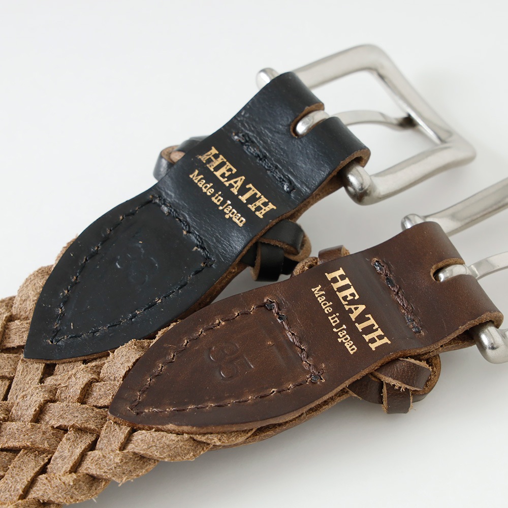 【HEATH】25mm CHROMEXCEL LEATHER MESH BELT クロムエクセルレザー メッシュベルト