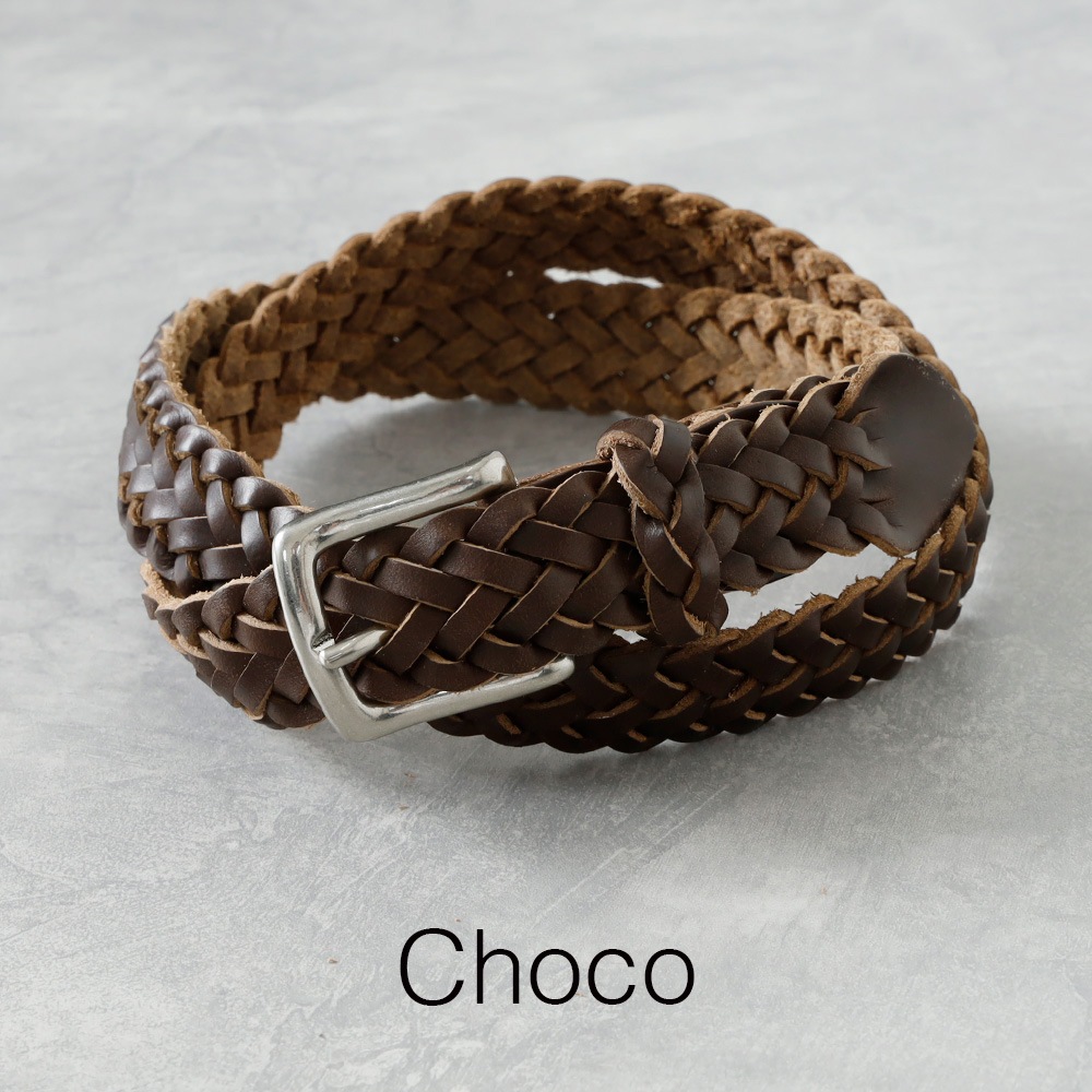 HEATH】25mm CHROMEXCEL LEATHER MESH BELT クロムエクセル