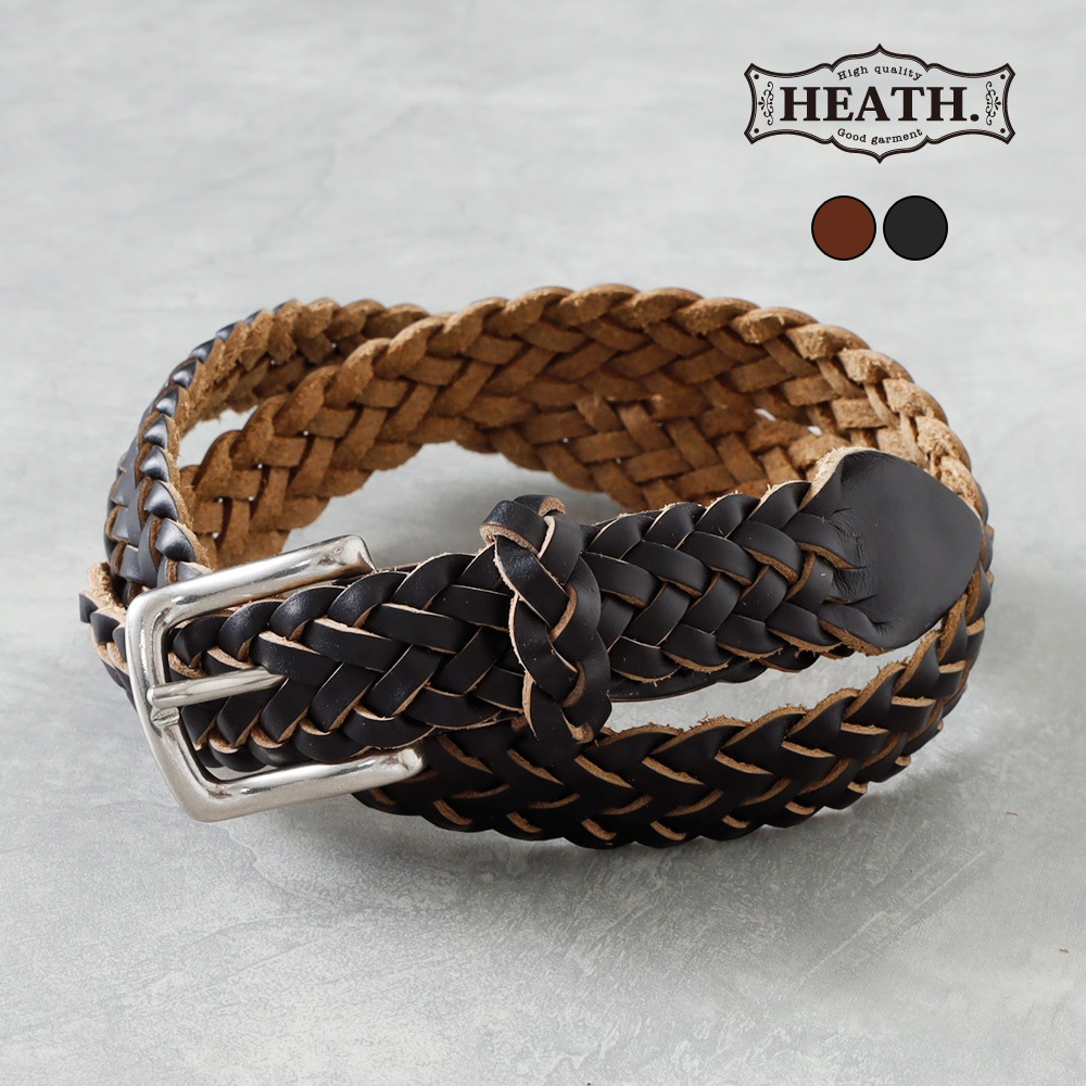 HEATH】25mm CHROMEXCEL LEATHER MESH BELT クロムエクセル