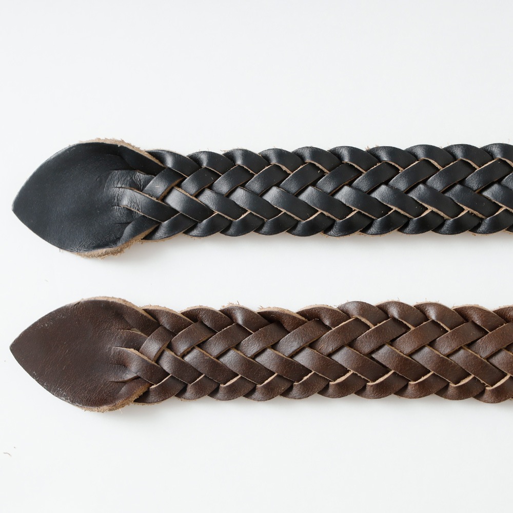 【HEATH】25mm CHROMEXCEL LEATHER MESH BELT クロムエクセルレザー メッシュベルト