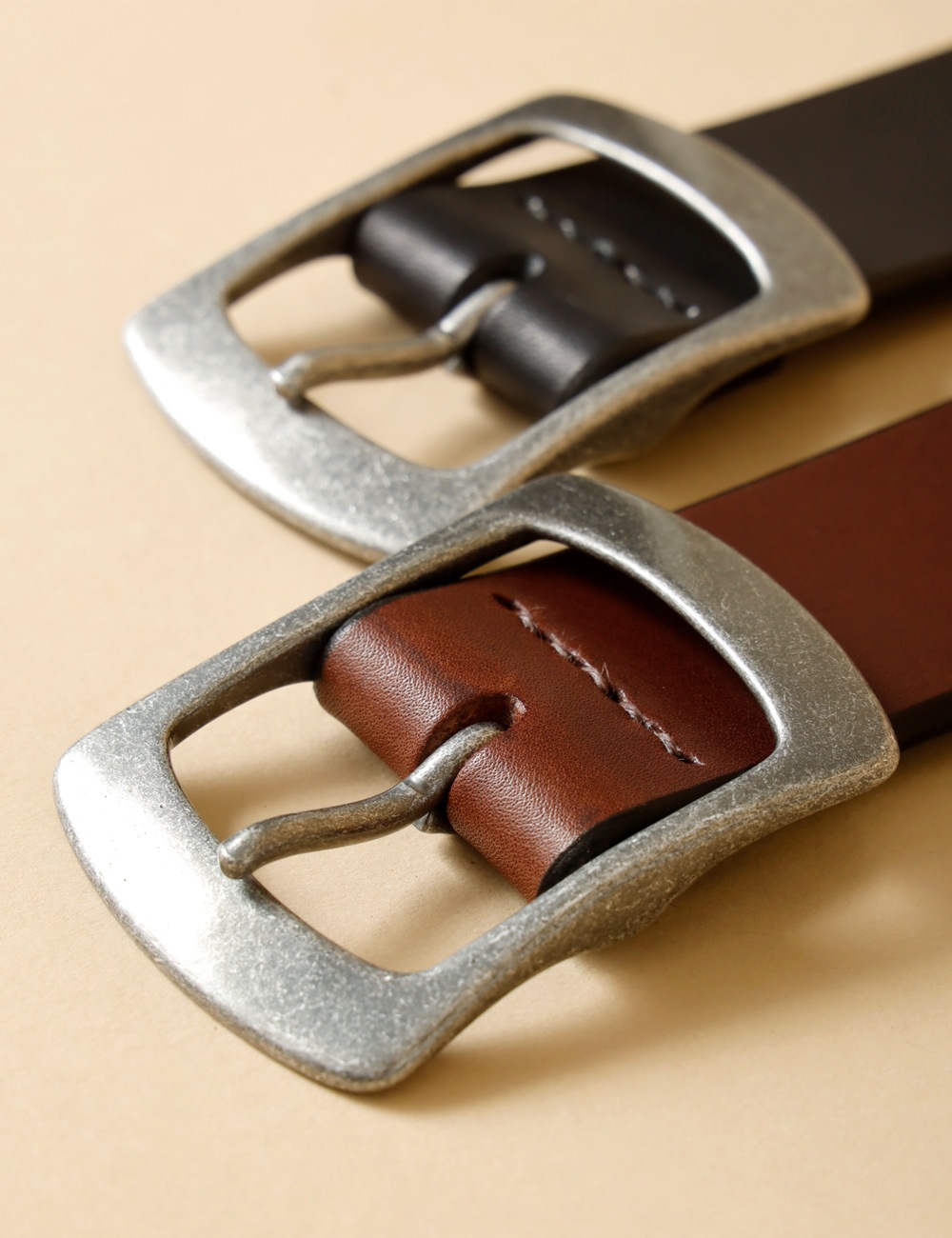 横濱デニム｜Bends Leather Belt “WIDE“