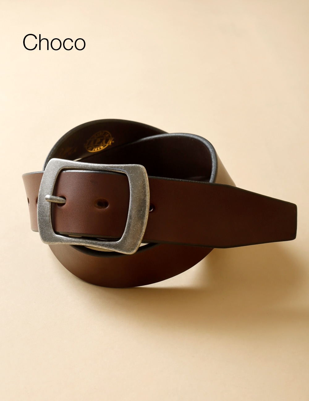 横濱デニム｜Bends Leather Belt “WIDE“