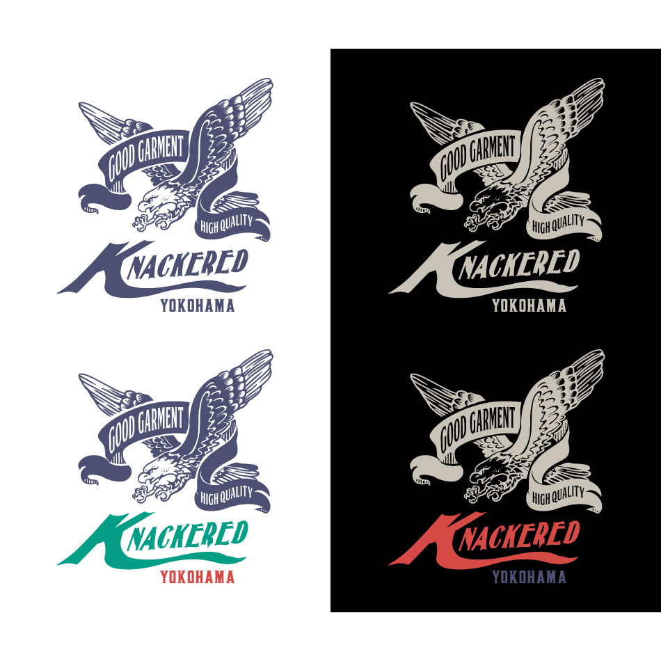 【KNACKERED】KND EAGLE HEAVY WEIGHT T-SHIRT