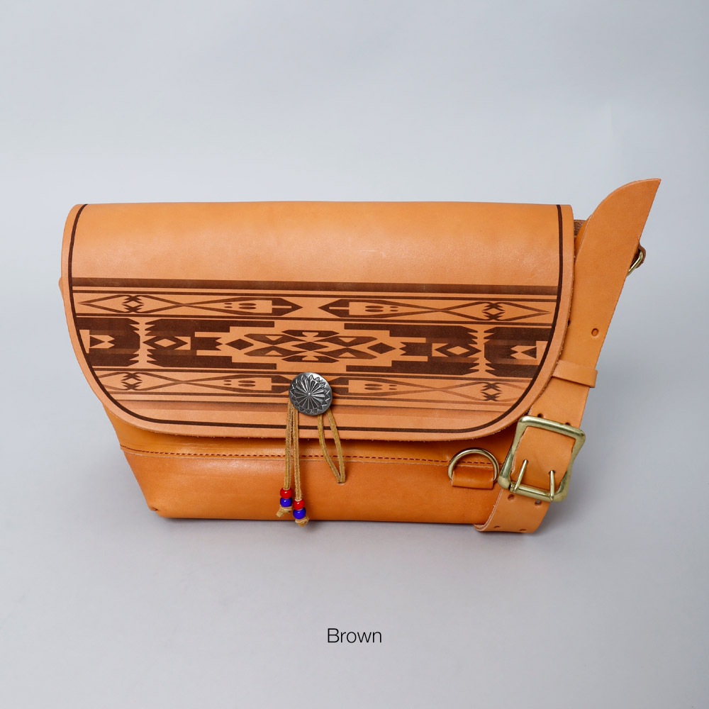 【BLUE PORT】Genuine Leather Shoulder Bag 本ヌメ革ショルダーバッグ