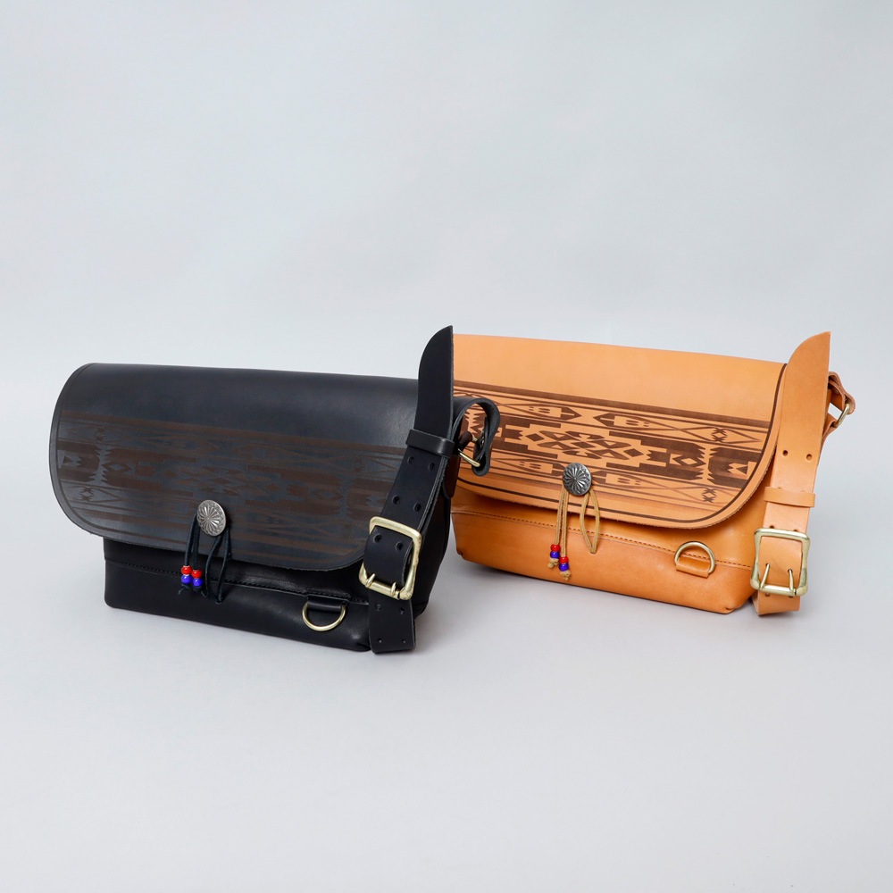 【BLUE PORT】Genuine Leather Shoulder Bag 本ヌメ革ショルダーバッグ