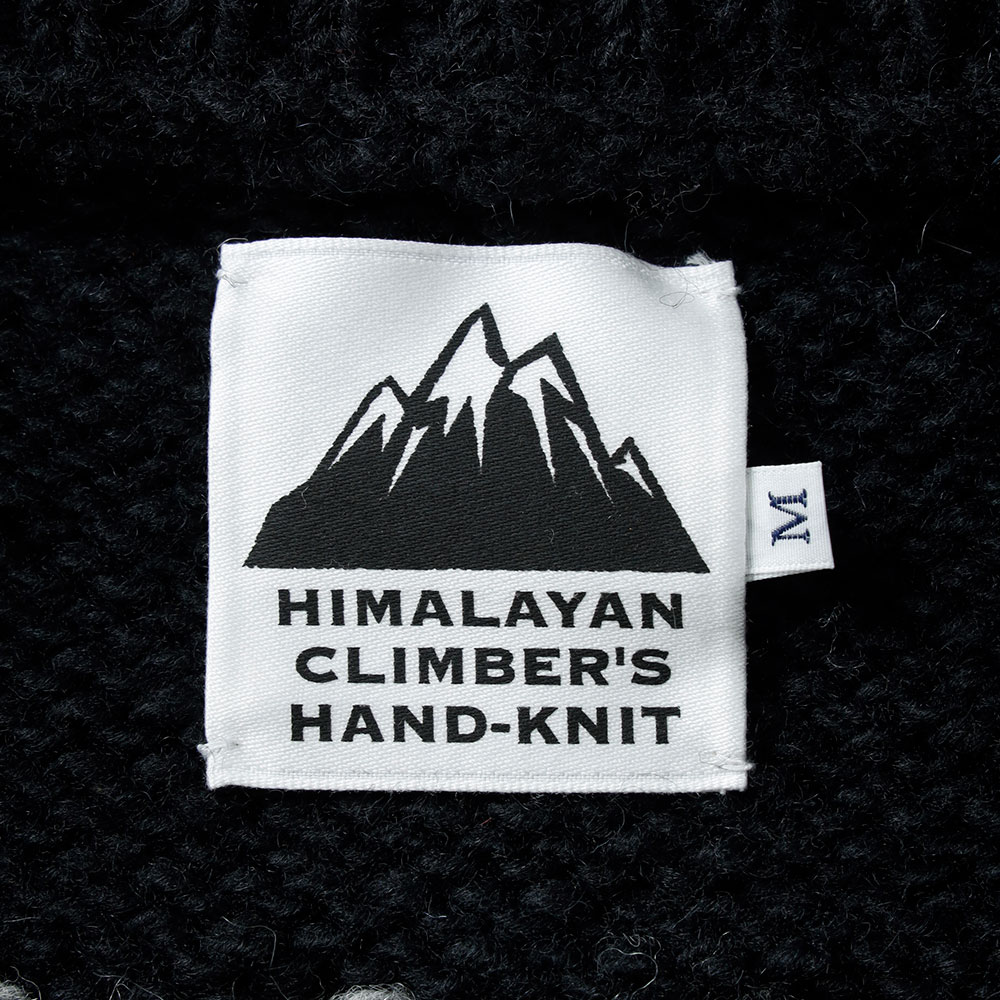 【20%OFF！ファミリーセール！】HIMALAYAN CLIMBER'S HAND-KNIT（ヒマラヤン クライマーズ ハンドニット）ジャガ－ド柄 クル－カ－ディガン