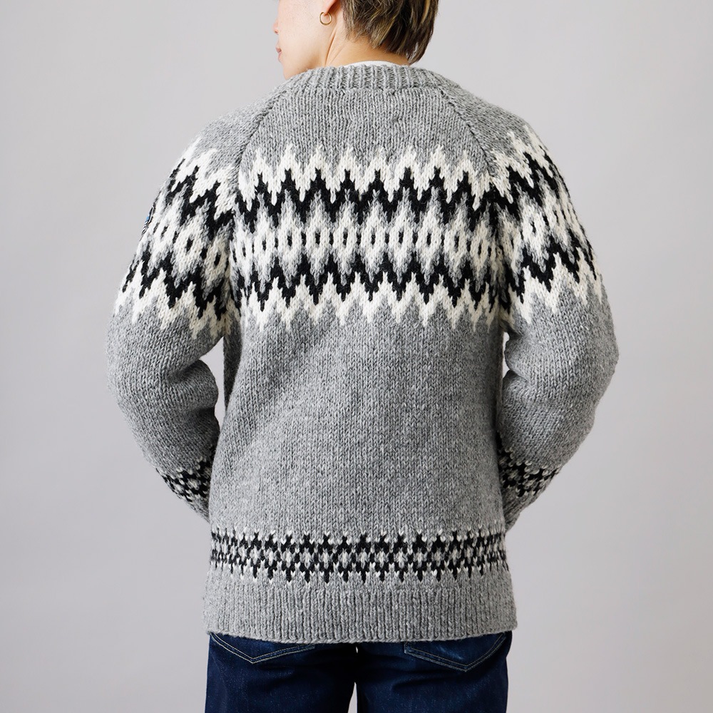 【20%OFF！ファミリーセール！】HIMALAYAN CLIMBER'S HAND-KNIT（ヒマラヤン クライマーズ ハンドニット）ジャガ－ド柄 クル－カ－ディガン