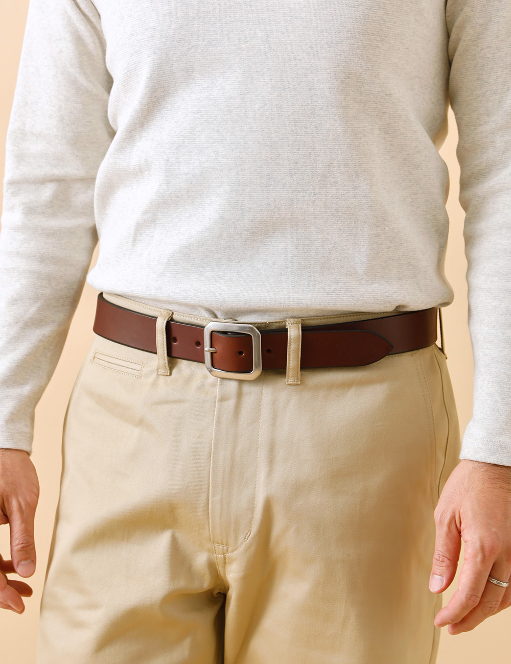 横濱デニム｜Bends Leather Belt 
